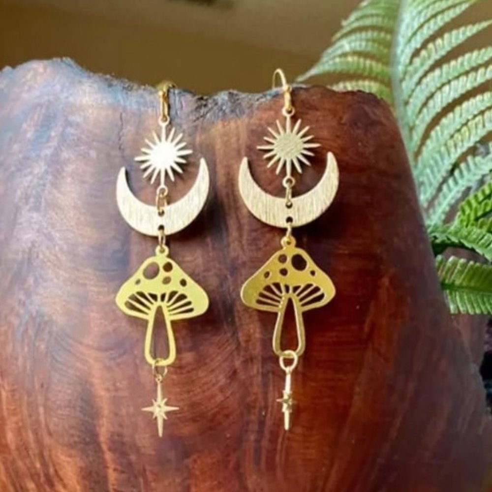Mushroom Dangle Earrings